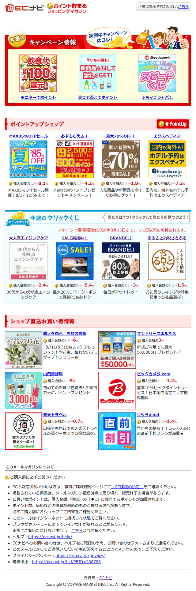 ショッピングマガジン サンプル